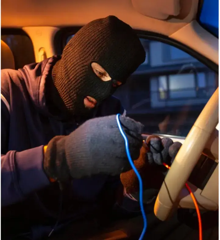 Vehicle interior with hidden security technology